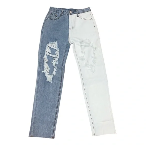 NWT princess Polly two tone ripped jeans